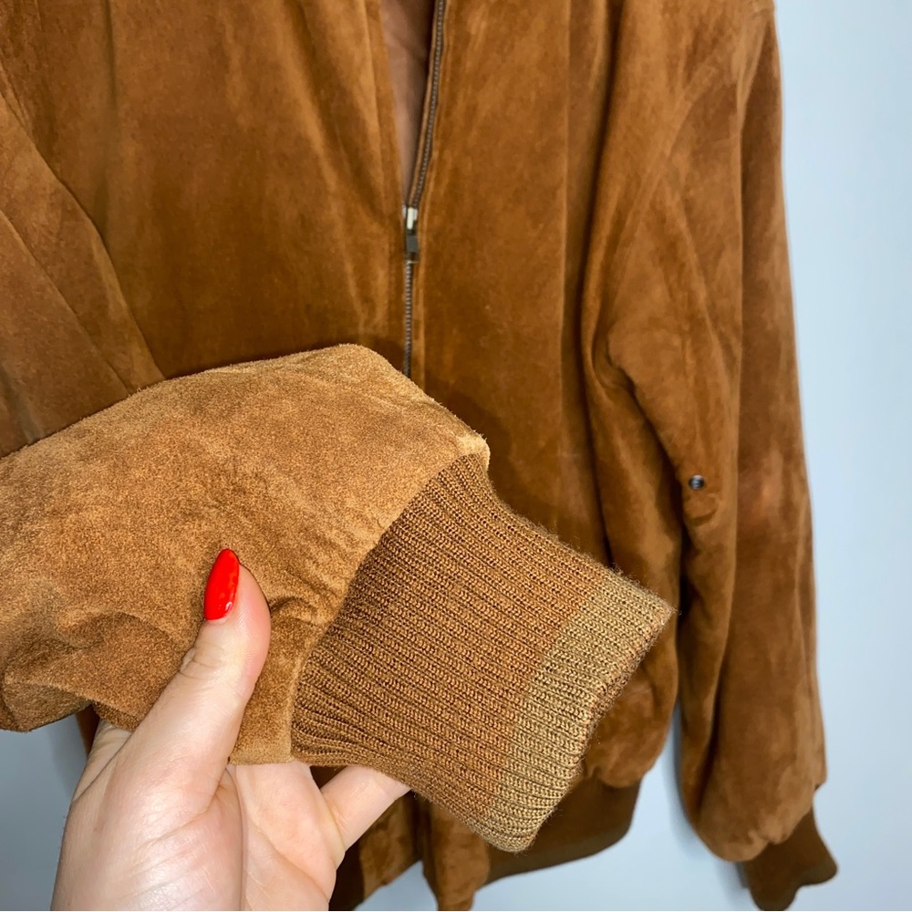 Vintage 70’s Stratojat Suede Bomber Jacket - Picture 6 of 9